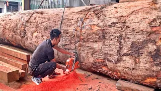 High Tech Wood Harvesting To Make A Great Pagoda Chair Set With The Simplest Start And End