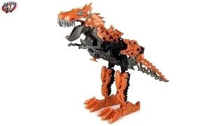 Transformers 4 Age Of Extinction: Construct-Bots Dinobots Grimlock Toy Review, Hasbro