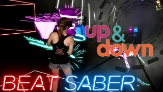 Beat Saber || Up & Down by Marnik (Expert+) First Attempt || Mixed Reality