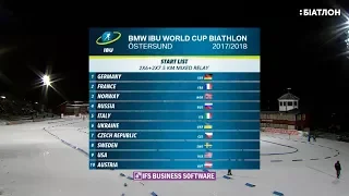 Біатлон | Кубок світу 2017/2018 | 1 етап Естерсунд | Змішана естафета | UA:Biathlon