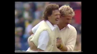 ENGLAND v AUSTRALIA 5th TEST MATCH DAY 2 EDGBASTON AUGUST 16 1985 RICHARD ELLISON GEOFF LAWSON