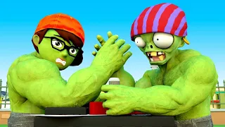 Scary Stranger 3D - NickHulk vs ZombieHulk rescue Miss T - Miss T Troll Tani and Nick Seesaw game