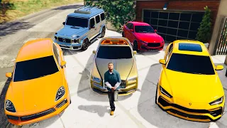 GTA 5 - Stealing Luxury SUV Cars with Franklin! | (GTA V Real Life Cars #81)