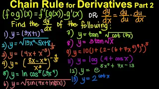 Chain Rule for Derivatives Part 2 (Tagalog/Filipino Math)