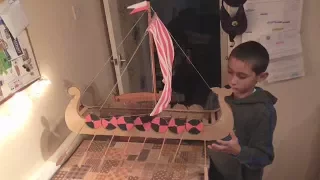Making a Viking longboat - Primary school year 6 History project