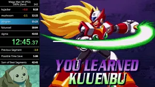 Mega Man X4 100% (Zero) Speedrun in 43:27