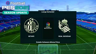 PES 2021 | Getafe vs Real Sociedad - La Liga Santander 2020/21 Matchday 23 | Gameplay PC