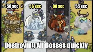 How to defeat the bosses quickly #kingdomrush #applearcade #towerdefense #gameplay #game