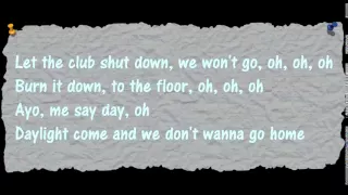 Jason Derulo - Dont Wanna Go Home - Lyrics on Screen