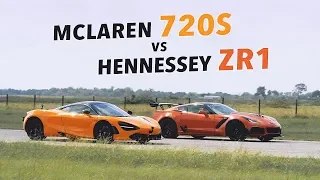 Hennessey ZR1 vs McLaren 720S Roll Racing