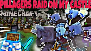 CAN I DEFEND MY CASTLE FROM A PILLAGER RAID || MINECRAFT SURVIVAL SERIES GAMEPLAY#26