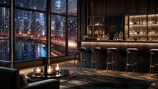 ❄️4K / Jazz in a positive mood / Coffee shop with city view / Relaxing Piano, Jazz Music