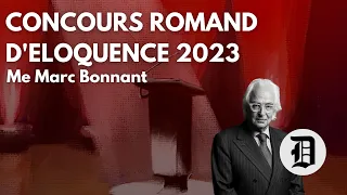 Me Marc Bonnant sur la Liberté d'expression - Concours Romand d'Eloquence 2023