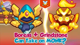 Boreas + Grindstone Can Take On Max MONK | PVP Rush Royale