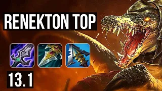 RENEKTON vs FIORA (TOP) | 1400+ games, 1.1M mastery, Godlike | KR Master | 13.1