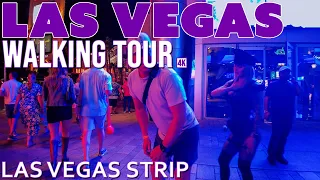 Las Vegas Strip Walking Tour 6/6/23 10:00 PM