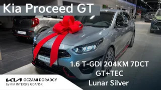 Nowa Kia Proceed [1.6 T-GDI 204KM 7DCT] wersja GT z pakietem TECHNOLOGICZNYM w kolorze Lunar Silver