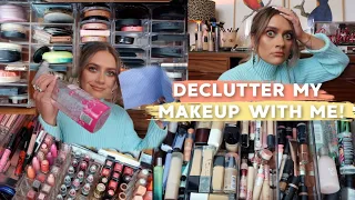 DECLUTTER, ORGANISE & CLEAN MY MAKEUP COLLECTION WITH ME! | EmmasRectangle