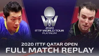 FULL MATCH | XU Xin (CHN) vs GAUZY Simon (FRA) | MS QF | 2020 ITTF Qatar Open