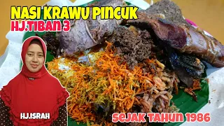 NASI KRAWU LEGENDARIS DIGRESIK HJ.TIBAN 3!!!HJ.ISRAH PUTRI HJ.TIBAN||kuliner gresik