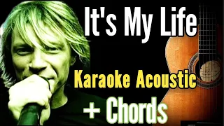 Bon Jovi - It's  My Life (Karaoke Acoustic Guitar and Easy Chords)#karaoke #acoustickaraoke #chords
