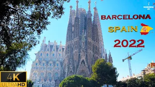 🇪🇸  The Sagrada Família - Barcelona - Spain  Walking Tour 2022-  4K ( Ultra HD 60fps)