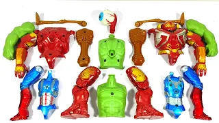 Merakit Mainan Siren Head vs Hulk Buster vs Hulk Smash vs Captain America Avengers Superhero Toys