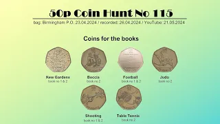 🤦‍♂️ Another Tough Coin Hunt - 50p Coin Hunt No 115 (bag from Birmingham P.O., 23.04.2024)