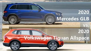 2020 Mercedes GLB vs 2020 Volkswagen Tiguan Allspace (technical comparison)