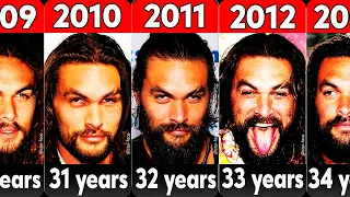 Jason Momoa (Aquaman) from 1999 to 2023