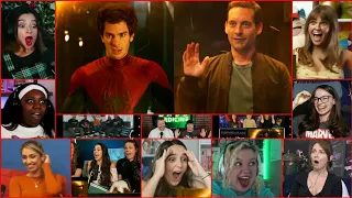 Spider-Man No Way Home Andrew Garfield and Tobey Maguire entry scene Reaction Compilation.