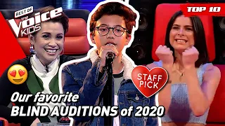 Our favorite BLIND AUDITIONS of 2020 in The Voice Kids! 😍 | Top 10