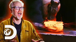 Adam Savage Forges A Sword Out Of An Iron Meteorite | Savage Builds