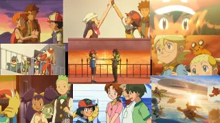 Ash says goodbye to all his travel companions | Pokemon all goodbye moments