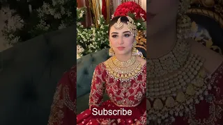 Ushna Shah Bridal Look | Barat Bride 003 | Pakistani Bride #bride #shortsvideo #shorts