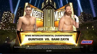 WWE 2K24 | Gunther Vs Sami Zayn - WWE Intercontinental Championship