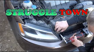 Jetta MK6 How to Remove HEADLIGHT DIY