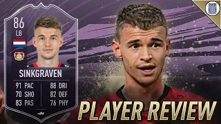 86 LEAGUE PLAYER SINKGRAVEN PLAYER REVIEW! - GAMEPLAY OBJECTIVE CARD - FIFA 21 ULTIMATE TEAM