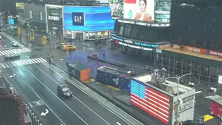 WATCH: New York City's Time Square is near empty amid coronavirus outbreak