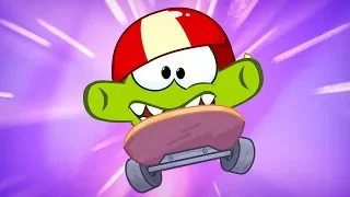 Om Nom Stories - Skateboarding | Cut The Rope | Funny Cartoons For Kids | Moonbug After School