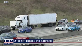 At least 2 people were killed in separate crashes on I-5 in Pierce County | FOX 13 News