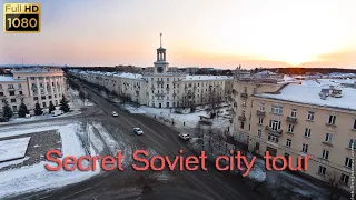 Zheleznogorsk downtown winter walk / Прогулка по зимнему центру Железногорска FullHD