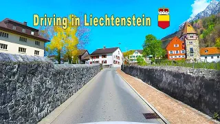 Driving in Liechtenstein | relaxed drive through Liechtenstein villages and landscapes