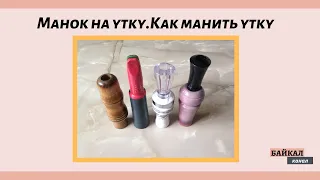 Манок на утку.Как манить утку