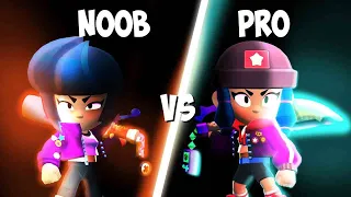 NOOB vs PRO - BIBI | Brawl Stars (ft. @Hyra and @Rzm64)