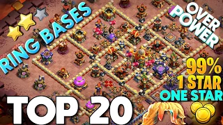 *1 STAR RING BASE* TOP 20 TH16 Popular 1 STAR Legend League RING BASE WITH LINK 2024 |Clash Of Clans