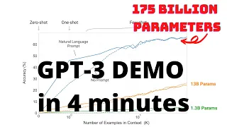 GPT-3 DEMO in 4 MINS deep learning to produce human-like text