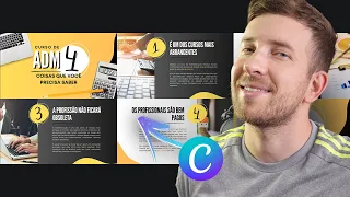 Como criar uma APRESENTAÇÃO de Slides Profissional no CANVA 🔥 | Para Colégio, Faculdade, Trabalho