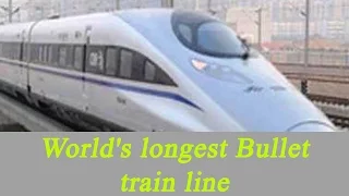 World’s longest bullet train line start in China | Oneindia News