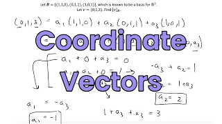 Find a Coordinate Vector